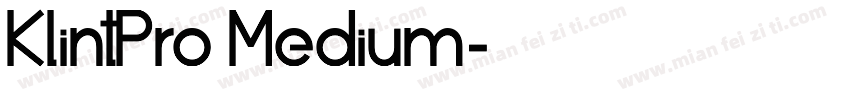 KlintPro Medium字体转换